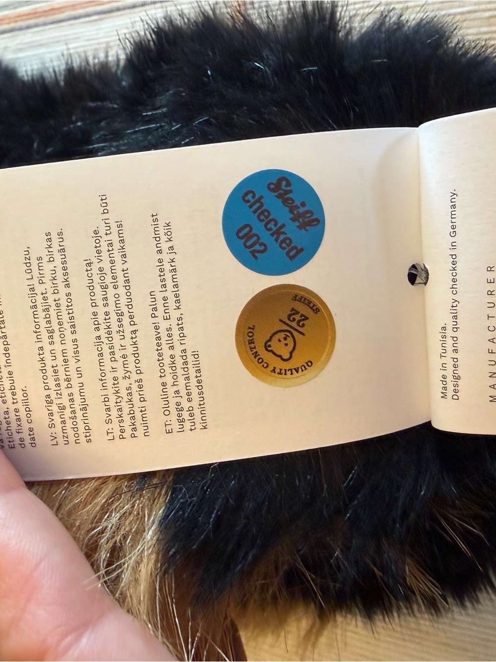 Steiff Herkules Plush Yorkshire Terrier in Black and Brown - - Picture 11 of 11